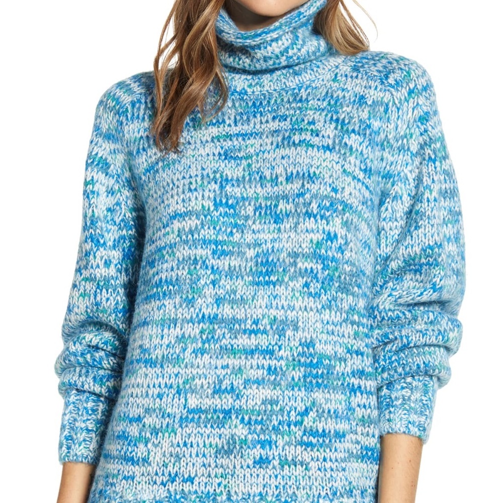 ❄️ Lou & Grey Findley Blue Turtleneck.  EUC, worn once!  Cozy & warm!